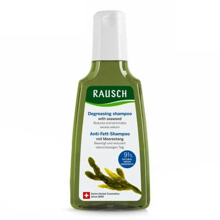 Shampoo für fettiges Haar mit Meeresalgen, 200ml, Rausch
