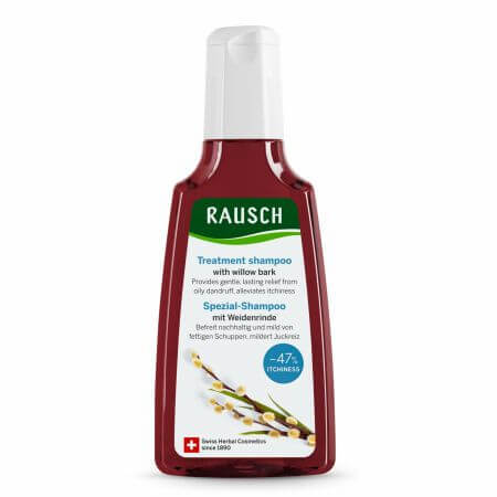 Shampoo met wilgenbast tegen jeuk en jeuk, 200 ml, Rausch