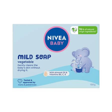 Savon solide doux, 100 g, Nivea Baby