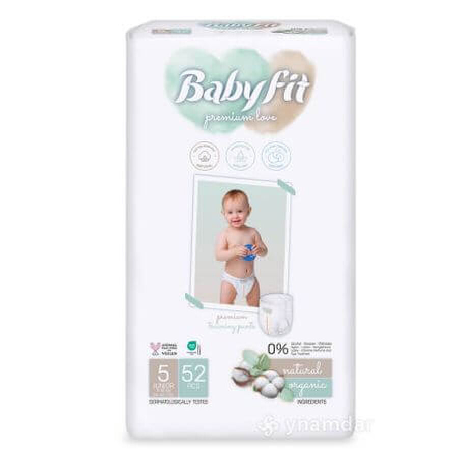 Pañales ecológicos Jumbo Junior, nº 5, 11-25 kg, 52 piezas, Babyfit