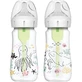 Set di biberon a collo largo Opzioni Plus, 270 ml, 2 pezzi, Ragazza, Dr. Browns