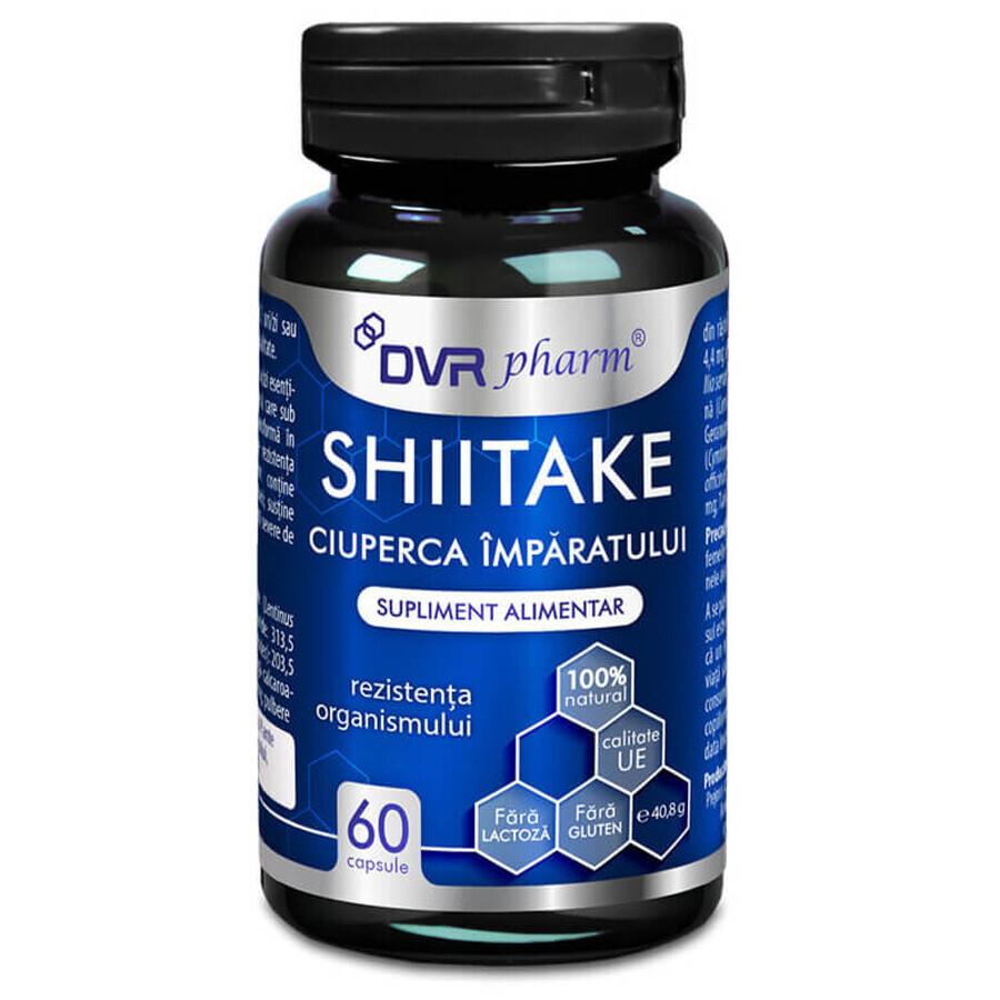 Seta Shitake Emperador, 60 cápsulas, DVR Pharm