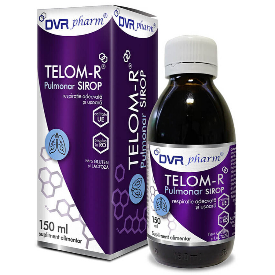 Sciroppo per polmoni Telom-R, 150 ml, DVR Pharm