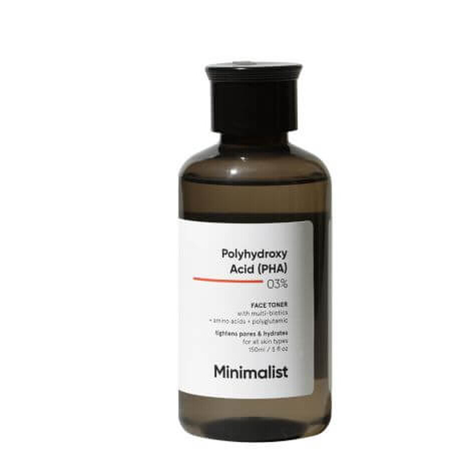 Tonico esfoliante con acido PHA al 3%, 150 ml, Minimalist