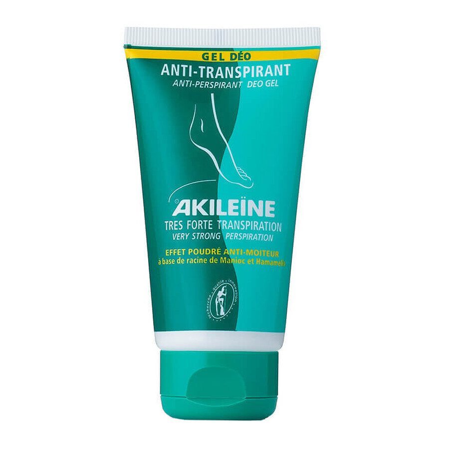 Akileine Gel Antitranspirante Muy Fuerte, 75 ml, Asepta