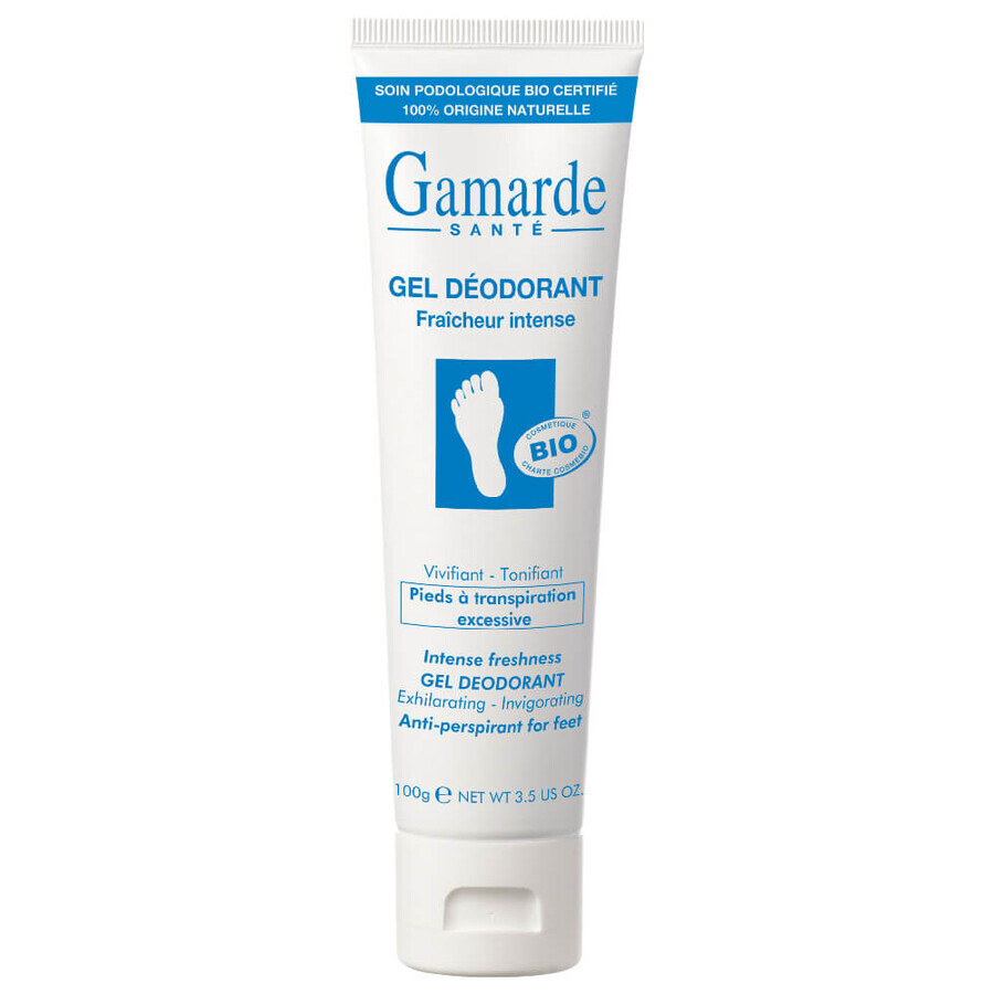 Organic Deodorant Foot Gel, 100 ml, Gamarde