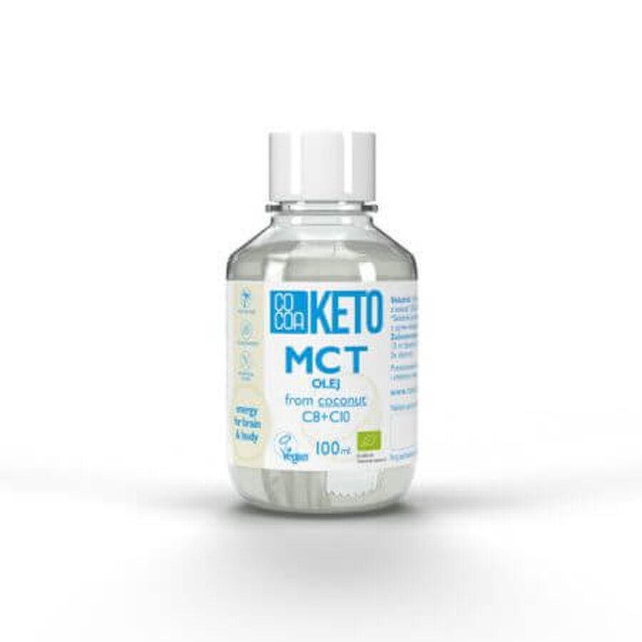 Kokosolie Bio MCT Keto, 100 ml, Cacao