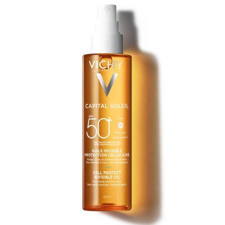 Aceite invisible SPF50+ Cell Protect Capital Soleil, 200ml, Vichy