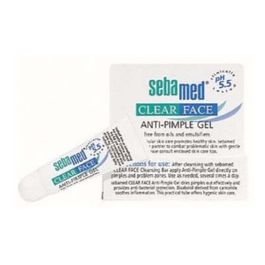 Gel dermatológico antiacné para el tratamiento de granos Clear Face, 10 ml, sebamed