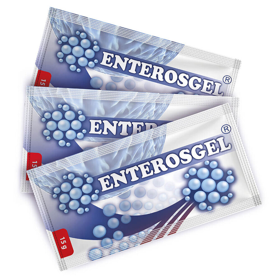 Absorbant gastrointestinal Enterosgel, 10 plicuri x 15 g, Bioline