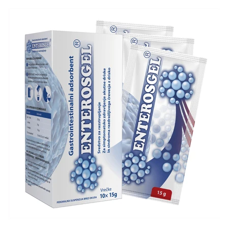 Absorbant gastrointestinal Enterosgel, 10 plicuri x 15 g, Bioline