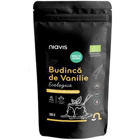 Pudin de vainilla ecológico sin gluten, 100 g, Niavis