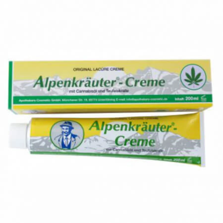 Crema all'olio di cannabis e artiglio del diavolo, 200 ml, Krauterhof