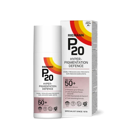Przeciwsłoneczny krem do twarzy SPF 50+ P20 Ochrona przed przebarwieniami, 50 ml, Riemann: ceny i cechy