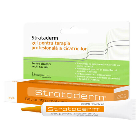 Gel per il trattamento delle cicatrici anormale Strataderm, 20 g, Meditrina Pharmaceuticals