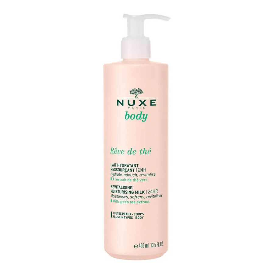 Hydraterende Body Lotion 24H voor alle huidtypes Reve de The, 400 ml, Nuxe