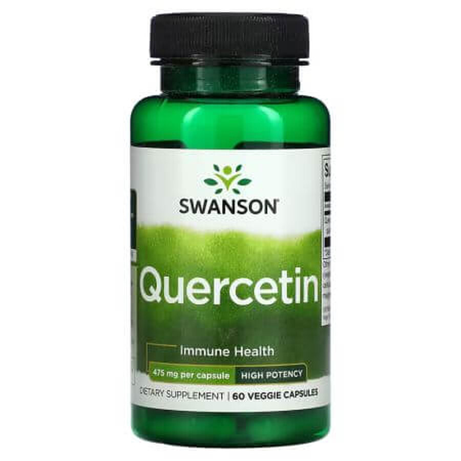 Quercetina Alta Potencia, 60 cápsulas, Swanson