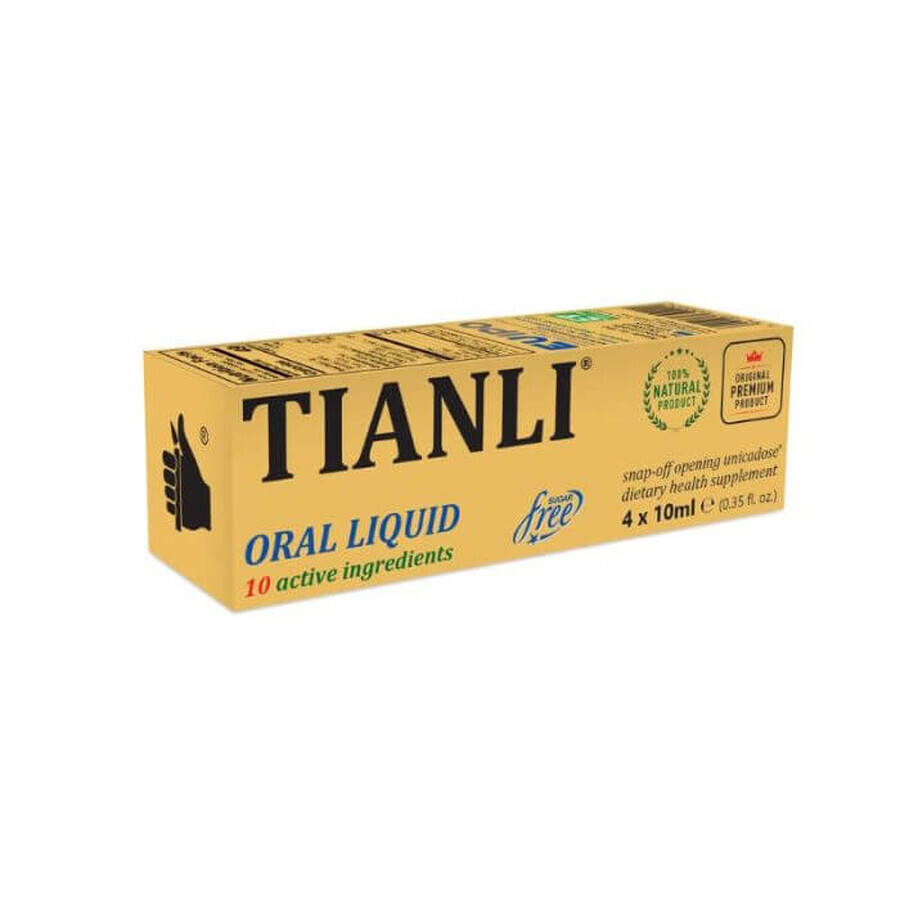 Tianli solución oral, 4 viales X 10 ml, Energo Vitalis