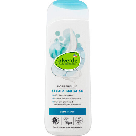 Alverde Naturkosmetik Fluido corporal con algas y escualeno, 250 ml