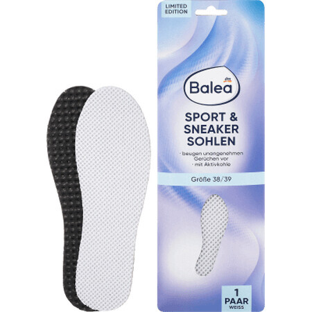 Balea Weiße sportliche Strumpfhose 38/39, 2 Stück