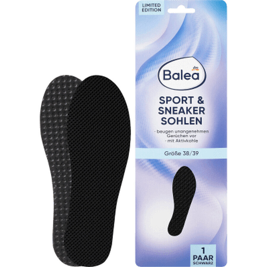 Balea Sport Strumpfhose schwarz 38/39, 2 Stück