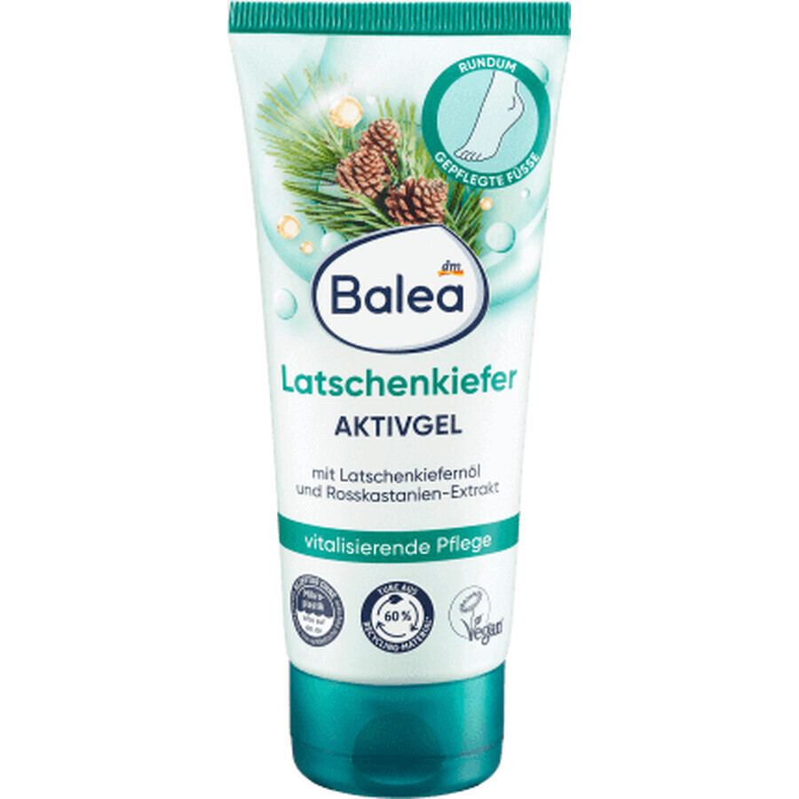 Balea Active Fußgel mit Kiefer und Sanddorn, 100 ml