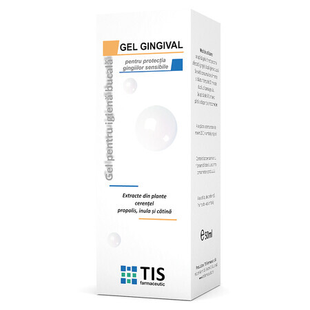 Tisodent gingival gel voor bescherming van gevoelig tandvlees, 50 ml, Tis Farmaceutic