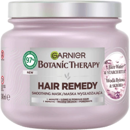 Botanic Therapy Masque pour cheveux longs à l'eau de riz, 340 ml