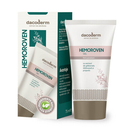 Gel Dacoderm Hemoroven, 75 ml, Planta Dacia