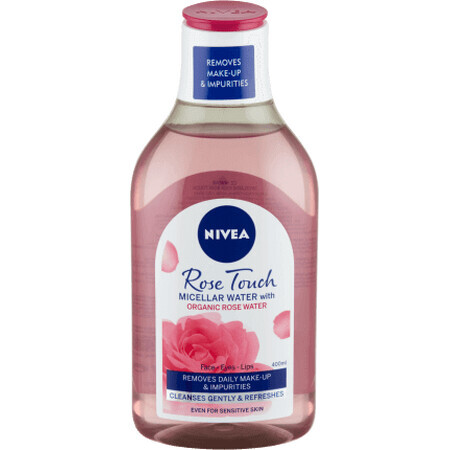 Nivea Acqua micellare monofasica con acqua di rose bio, 400 ml