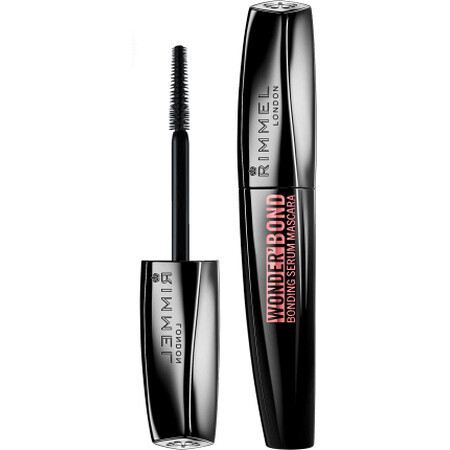 Rimmel London Wonder Bong Serum Máscara de pestañas 001 Negro, 1 unidad