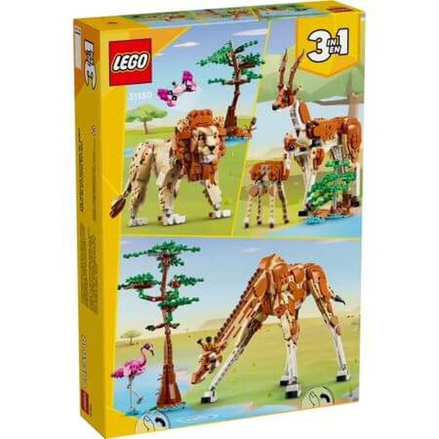 Safari Animales Salvajes, +9 años, 31150, Lego Creator 3 en 1