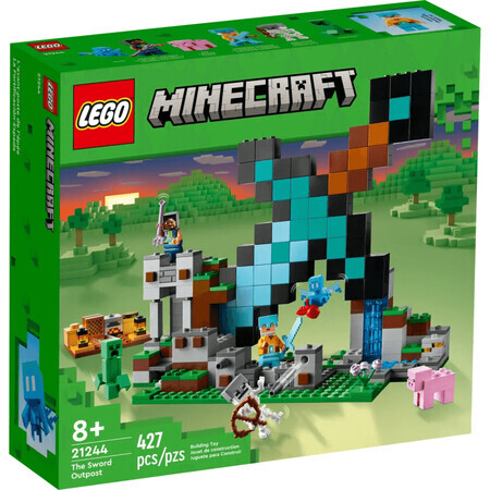 Lego Minecraft puesto de avanzada espada, +8 años, 21244, 427 piezas, Lego