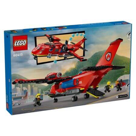 Avión de bomberos, +6 años, 60413, Lego City