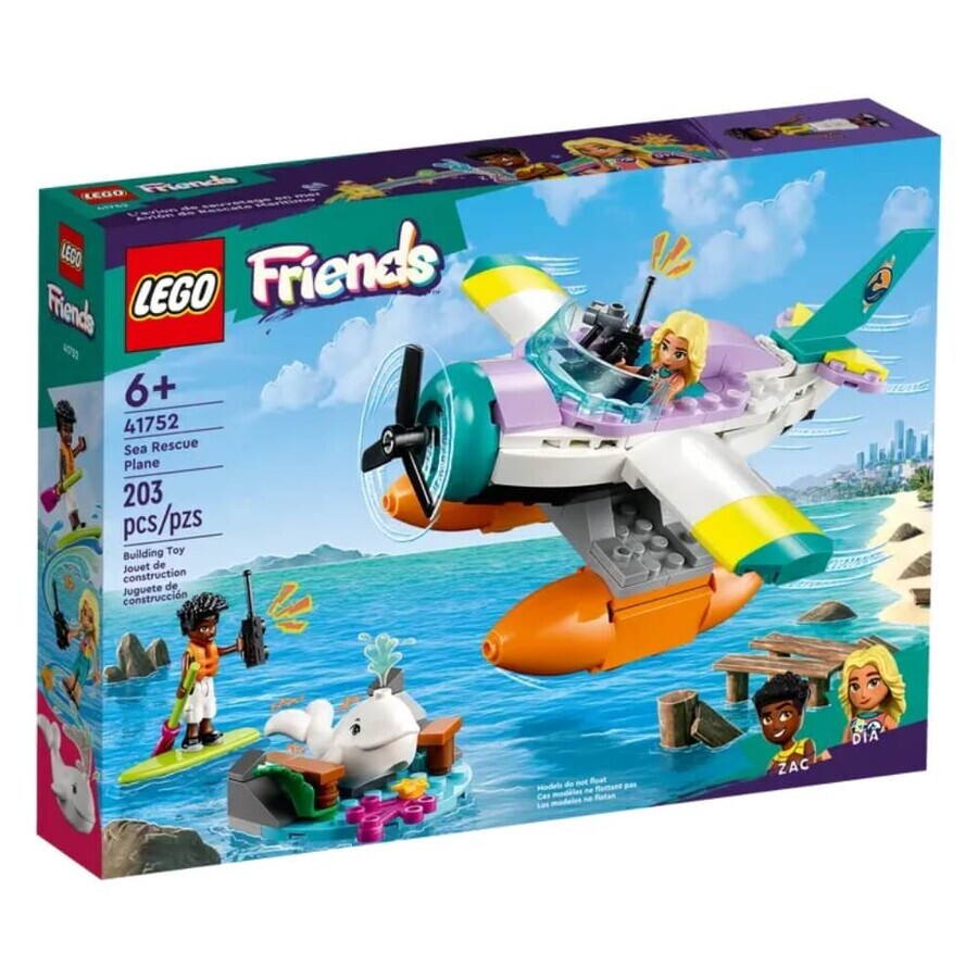 Lego Friends Avión de Salvamento Marítimo, +6 años, 41752, Lego Friends