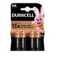 Pilas AA 15X Extra Life, 4 uds, Duracell