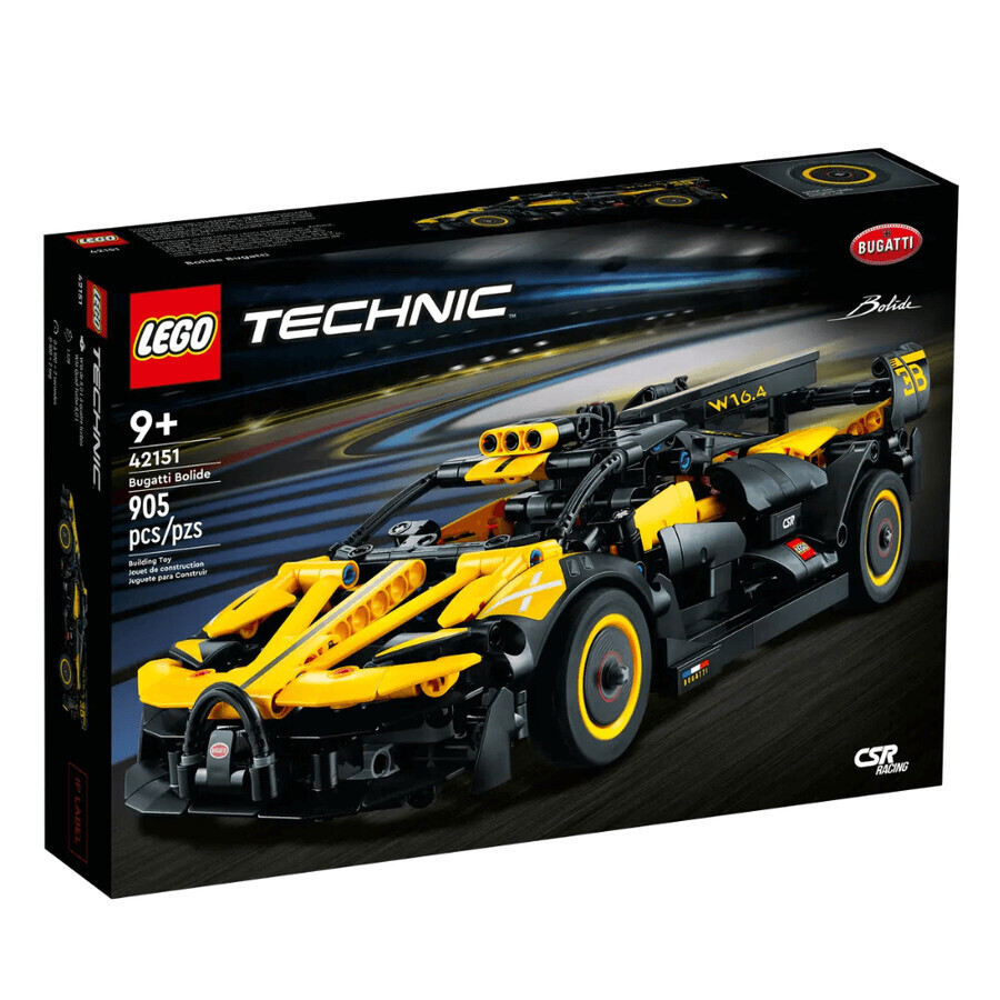 Bugatti Lego Technic, 9 años+, 42151, Lego