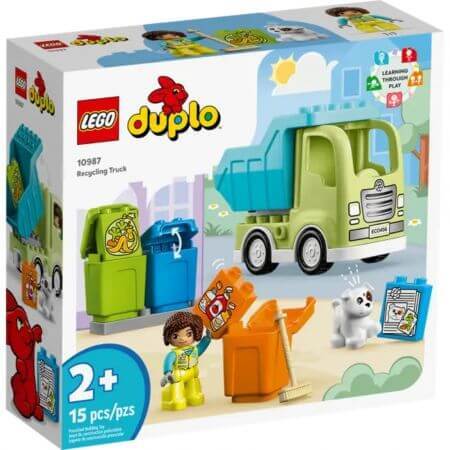 Camión de reciclaje Lego Duplo, +2 años, 10987, Lego