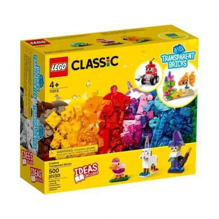 Lego Classic creative ladrillos transparentes, 4 años +, L11013, Lego