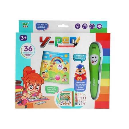 Cahier d'activités en anglais avec crayon interactif, +3 ans, Y-pen