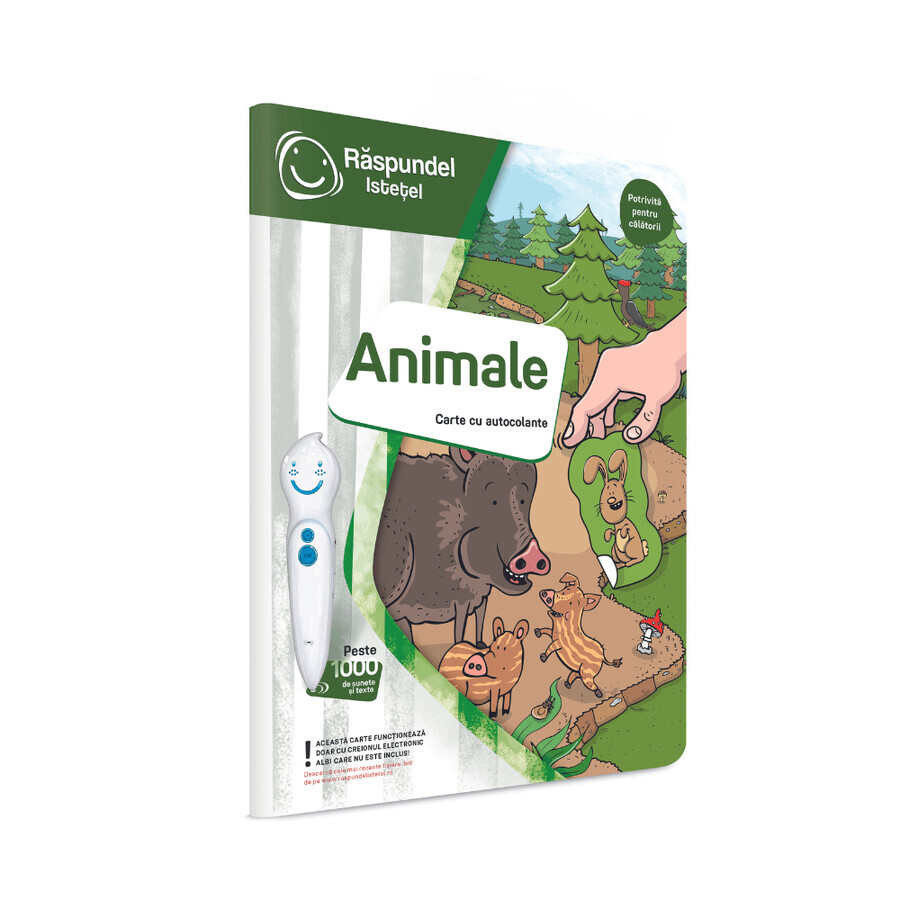 Libro di adesivi sugli animali, Raspundel Istetel