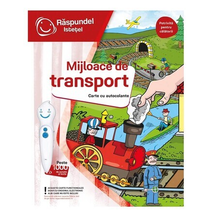 Carte cu autocolante Mijloace de transport, Raspundel Istetel