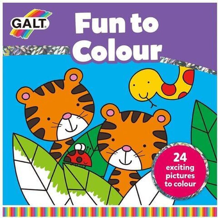 Libro para colorear, Fun to Colour, +3 años, Galt