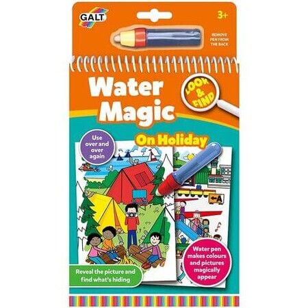 Libro para colorear, De vacaciones, Magia acuática, +3 años, Galt