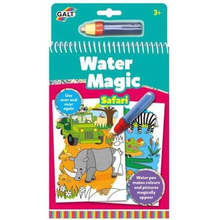 Libro para colorear, Safari, Magia acuática, +3 años, Galt