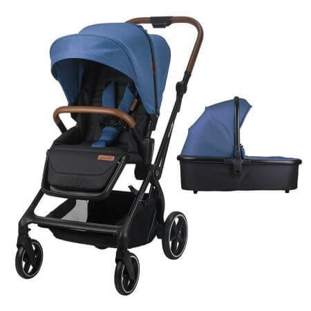 2 in 1 modularer Kinderwagen Saliara, Navy, Coccolle