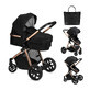 Limuru Cochecito Convertible 2 en 1, Negro, Momi