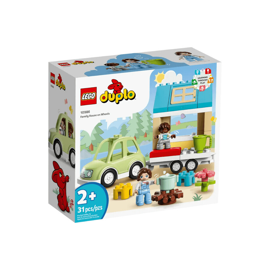 Lego Duplo familiehuis op wielen, 2 jaar+, 10986, Lego