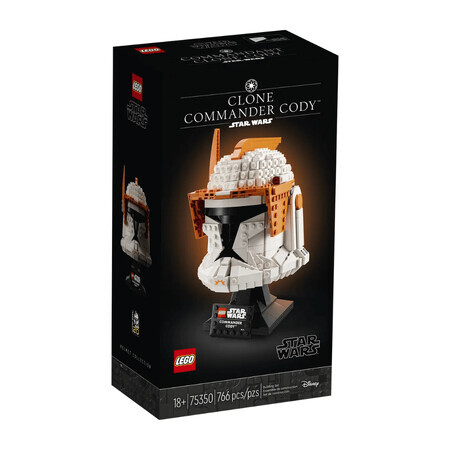 Casco Comandante Cody Lego Star Wars, Clone, +18 años, 75350, Lego