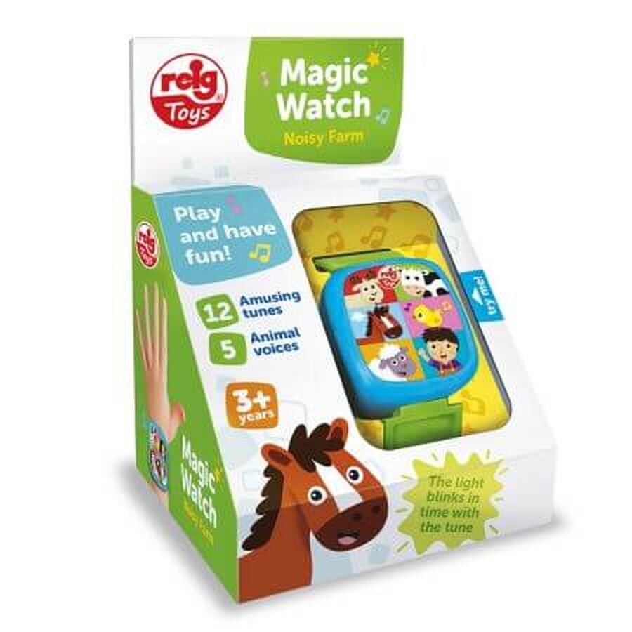 Reloj de juguete para niños, Animales de granja, Reig